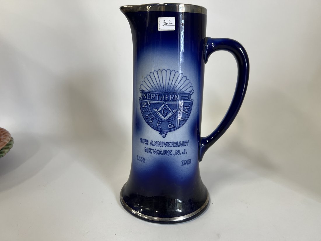 Masonic Flo-Blue Pitcher (1 of 3)