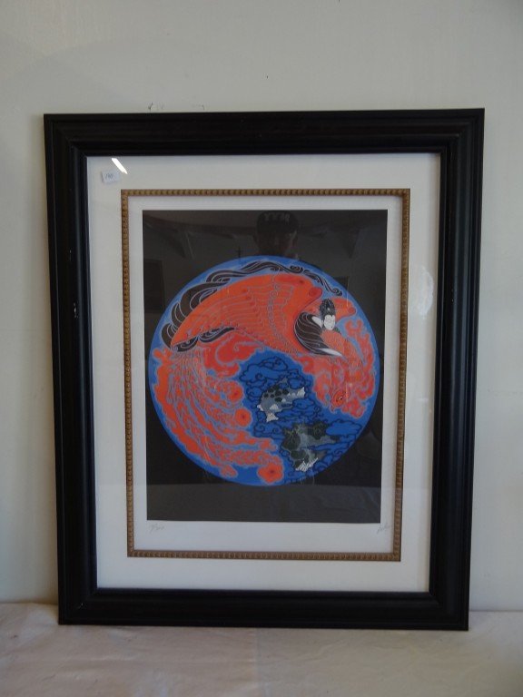 Limited Edition Erte Print: Numbered 14/300. Gallery matted and framed; 20.5in. X 15.5in. (sight size)