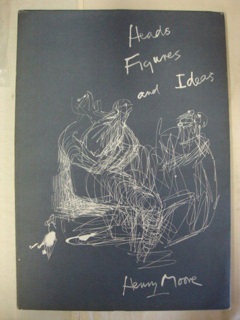 Henry Moore Heads Figures and Ideas. London Rainbi: Henry Moore Heads Figures and Ideas with a comment by Geoffrey Grigson London: Geroge Rainbird 1958 New York Graphic Society Greenwich, Conn. The auto lithograph printed on hand made paper was done by