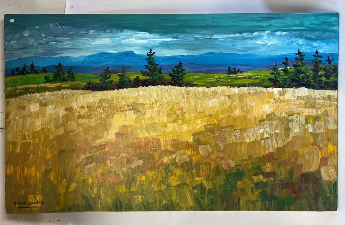 Frank E. Larson. Oil. Signed . Landscape (1 of 3)