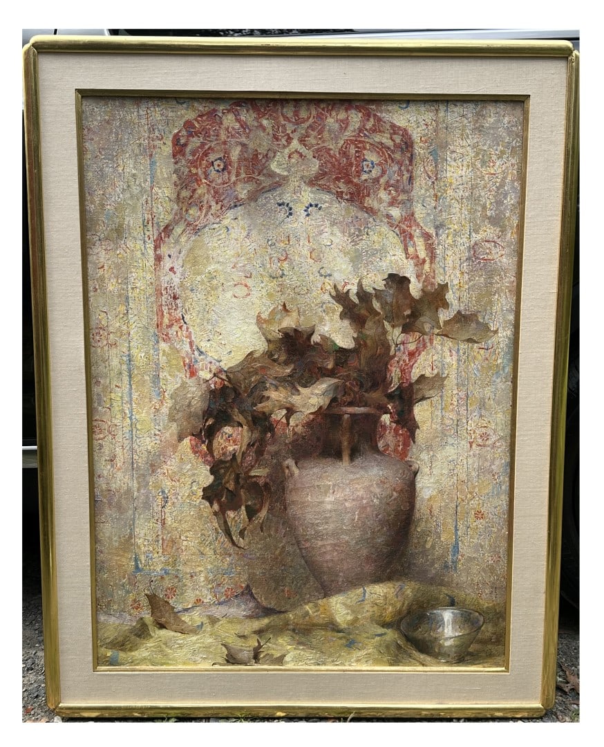 Dines Carlsen; American Oil Orientalist Still Life Signed (1 of 10)