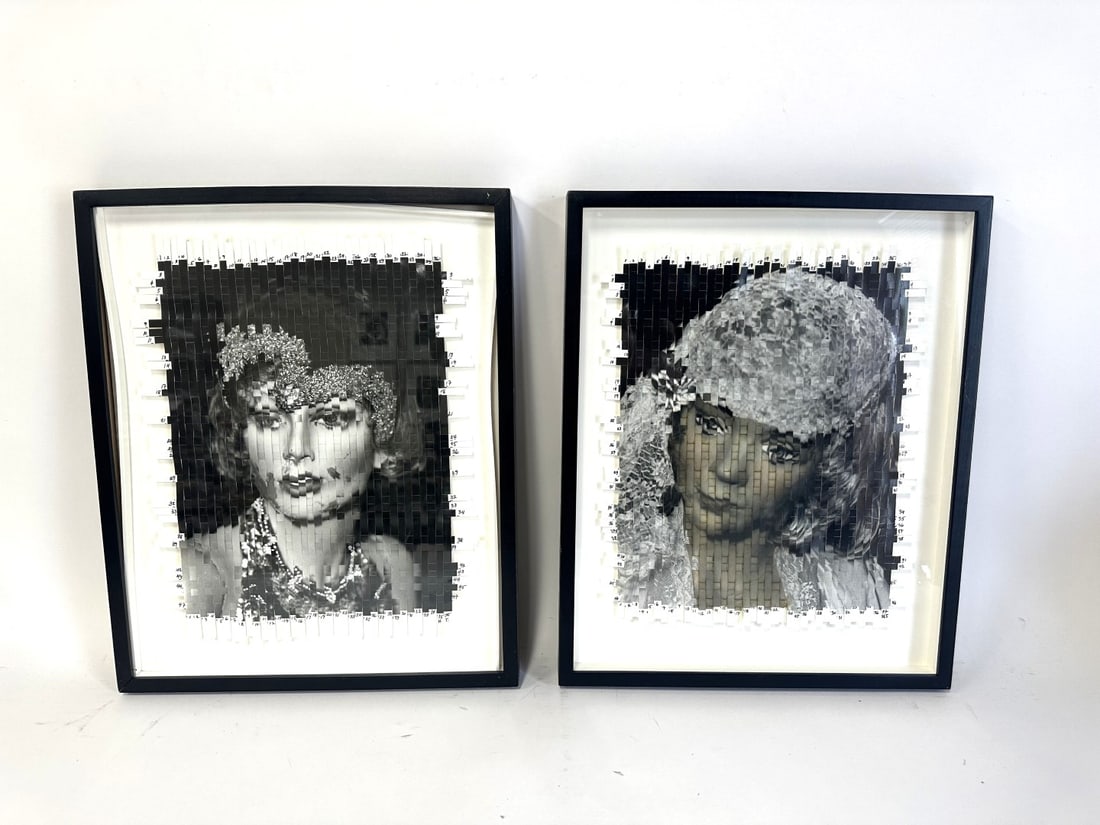 Harriet Tannin; Two(2) 20thC. Modernist Woven Photographs (1 of 6)