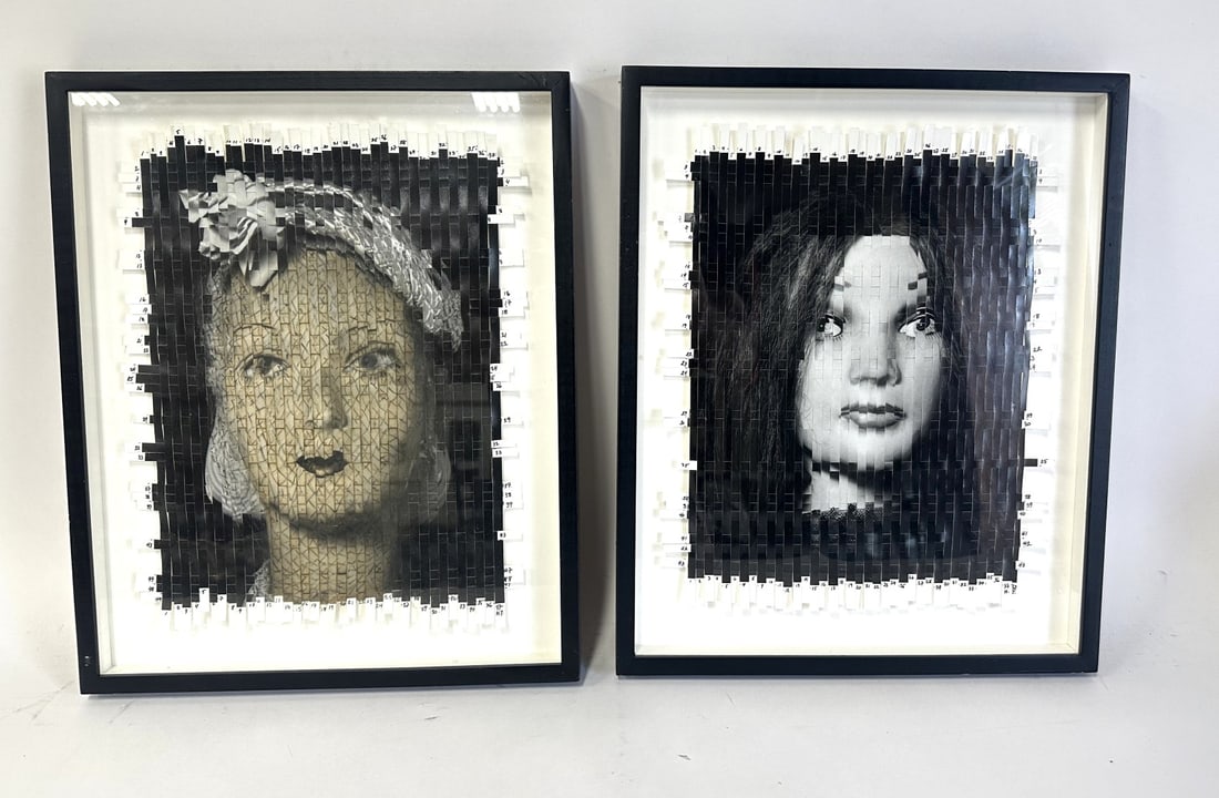 Harriet Tannin; Two(2) 20thC. Modernist Woven Photographs (1 of 5)