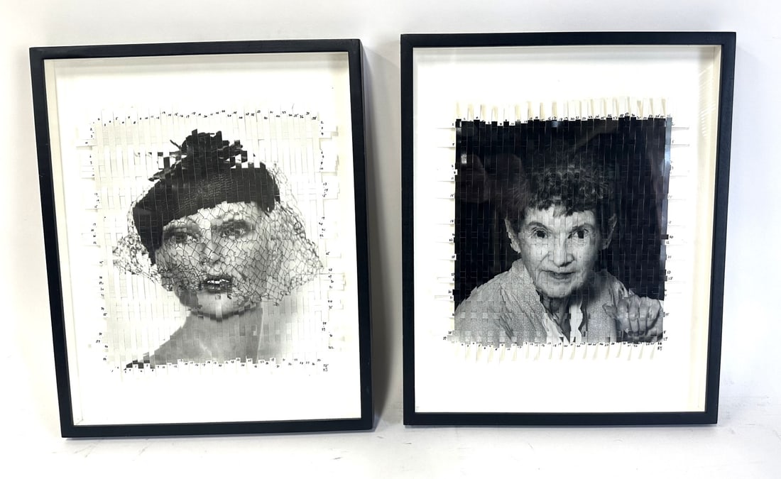 Harriet Tannin; Two(2) 20thC. Modernist Woven Photographs (1 of 6)