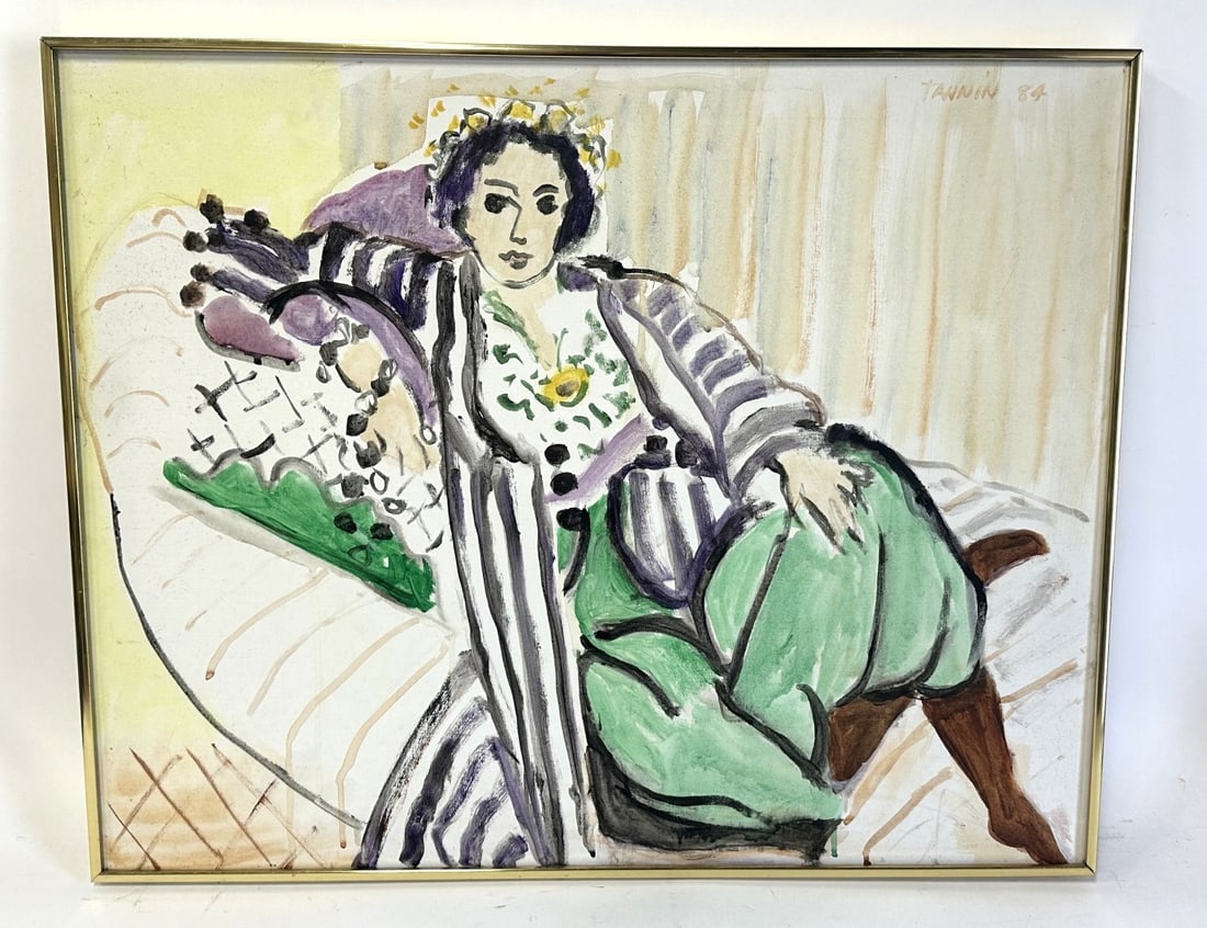 Harriet Tannin; 20thC. Modernist Oil Signed (1 of 5)