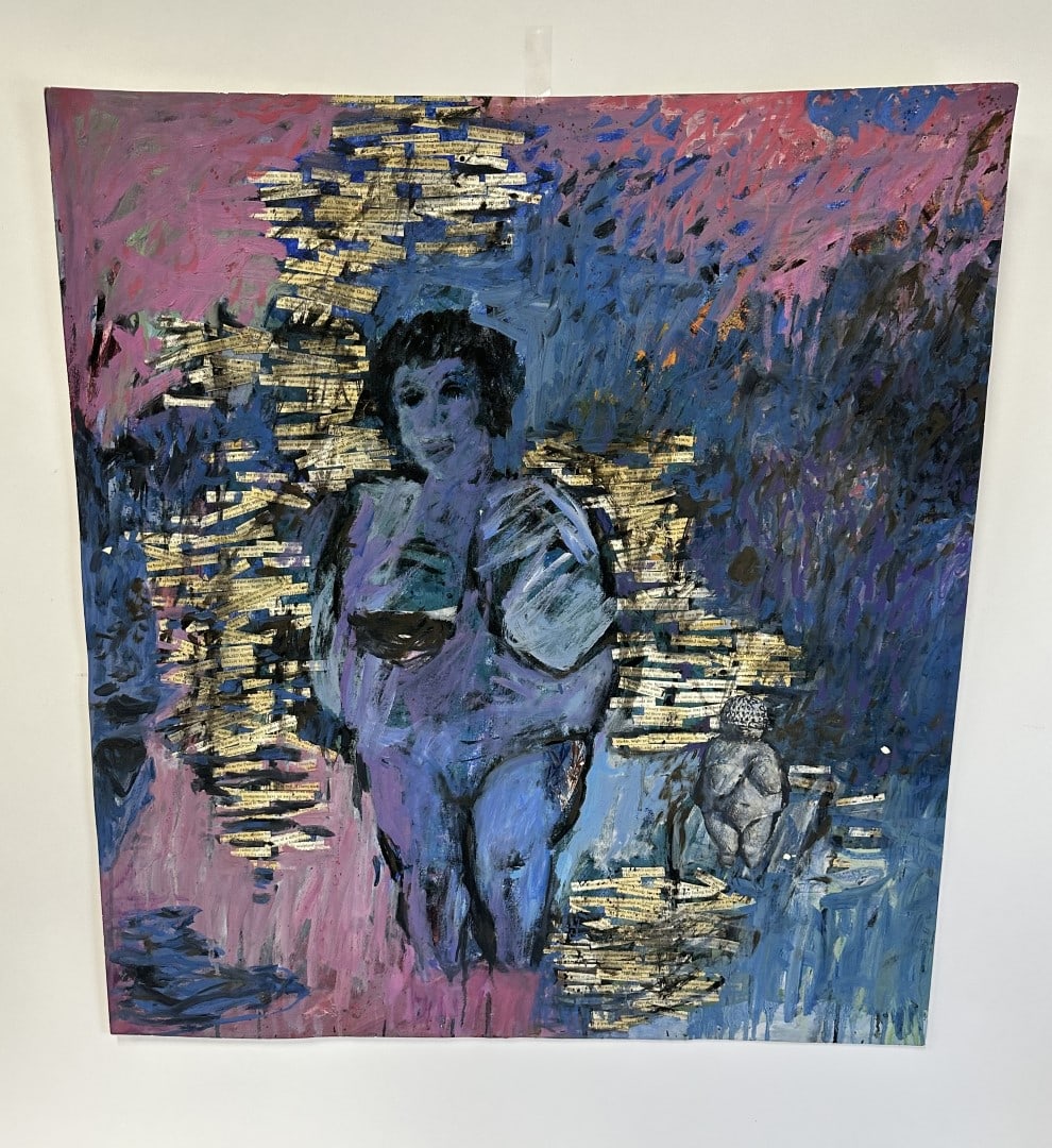 Harriet Tannin; 20thC. Modernist Mixed Media Signed (1 of 4)