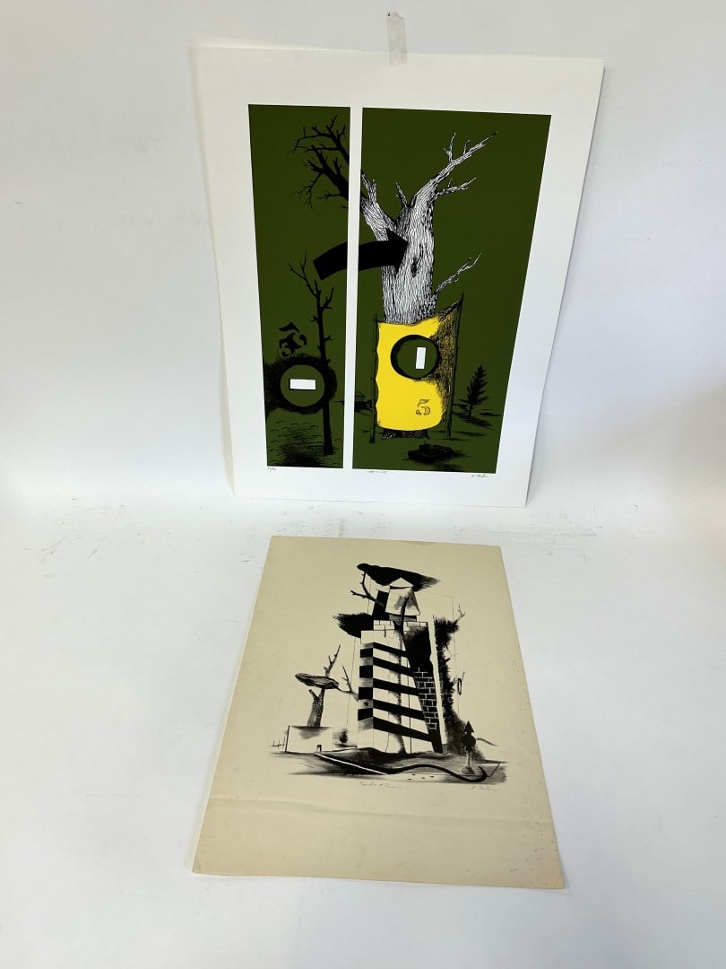 Karl Fortess; Two(2) Original Lithographs Signed (1 of 6)