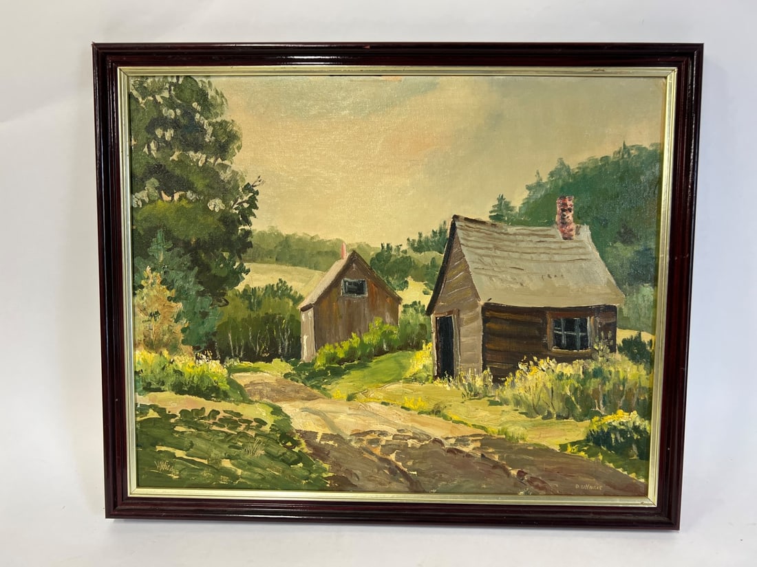 D. LaVallee. Oil on Board. Rural Scene. Signed (1 of 3)