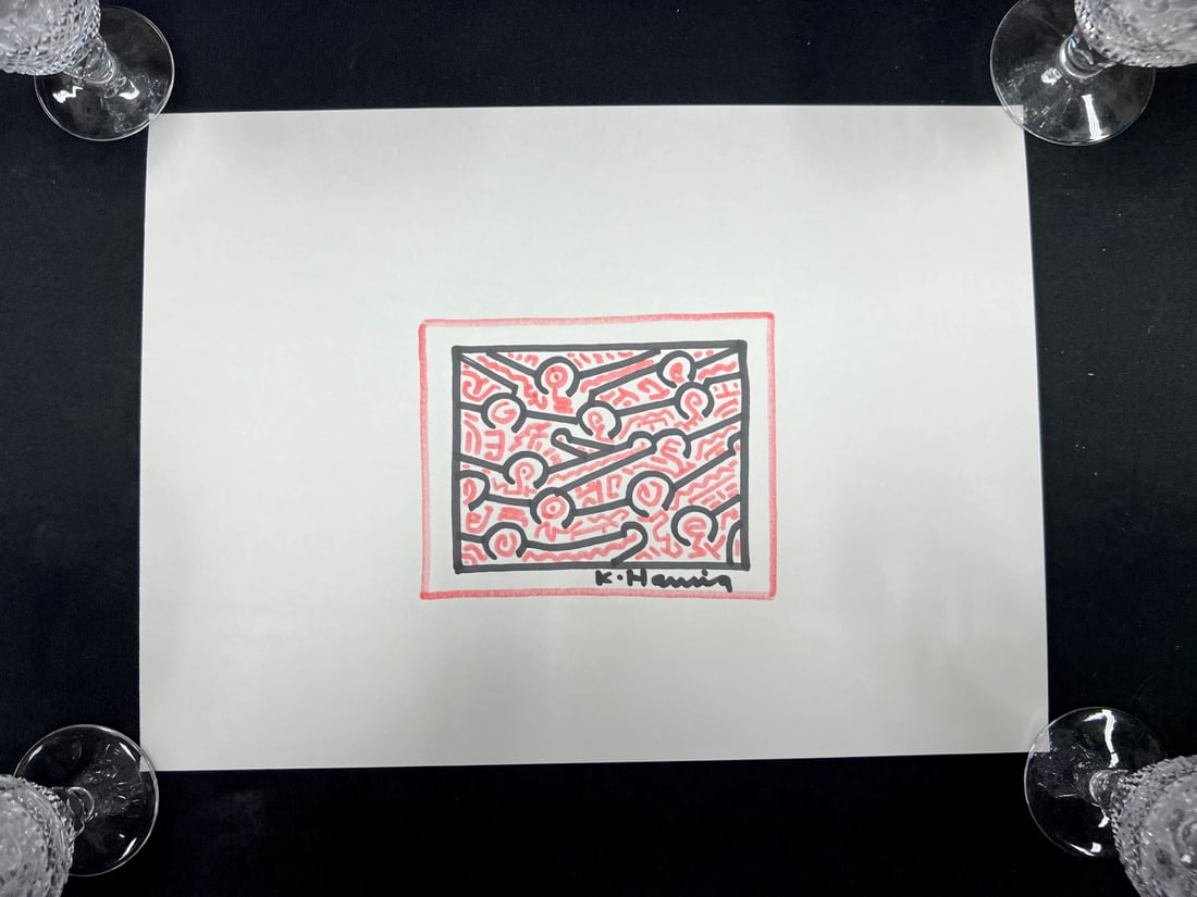 Keith Haring drawing Signed (1 of 3)