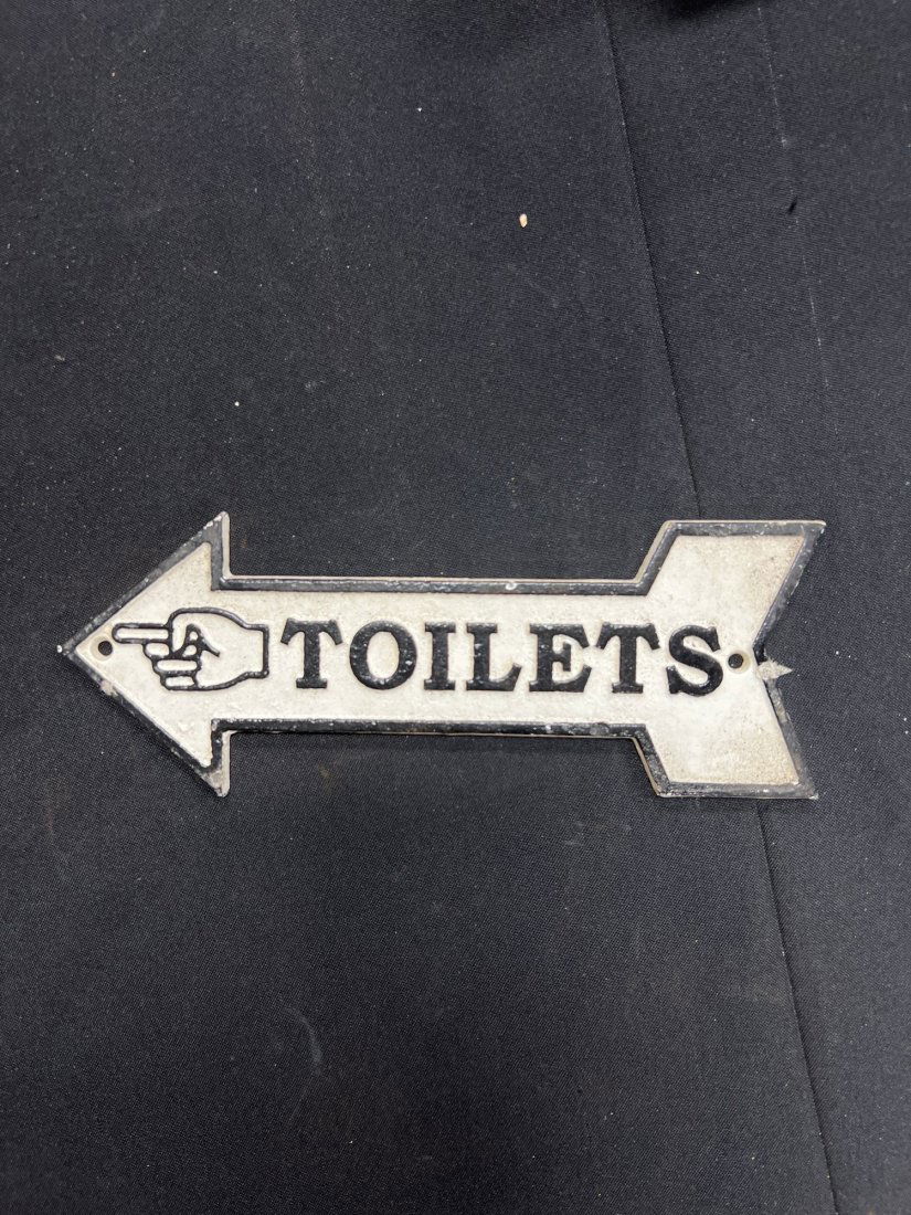 Toilets Cast Iron Sign (1 of 1)