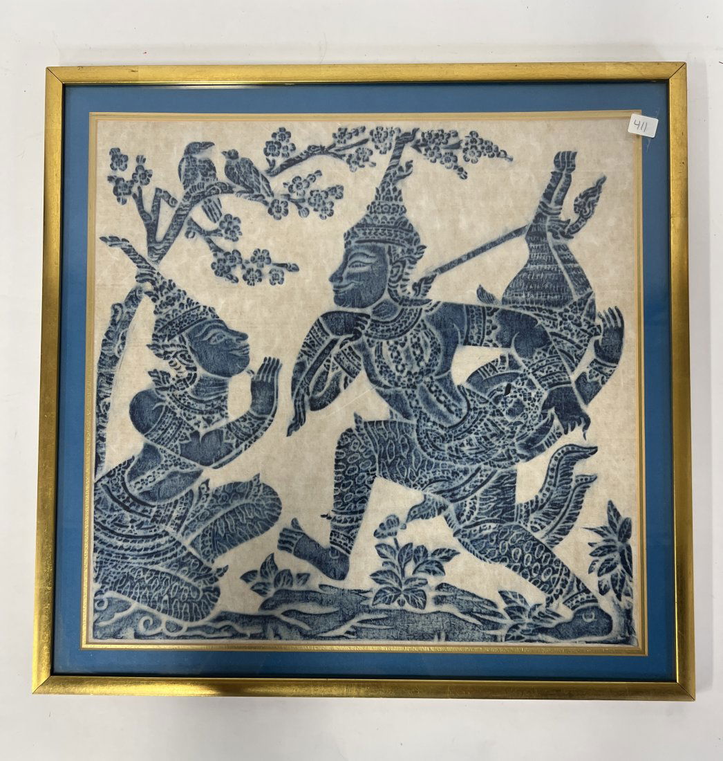 Thai Temple Print. Blue Tones (1 of 1)