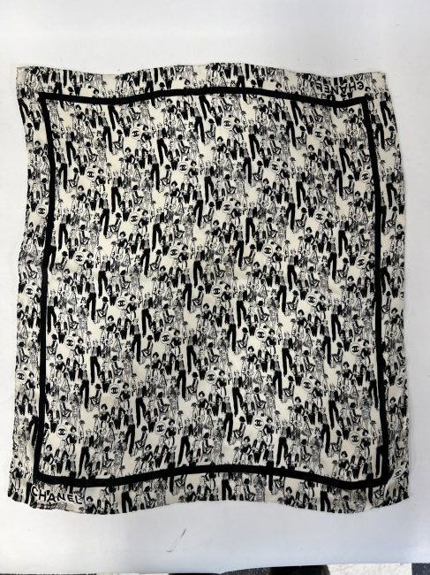 Chanel Silk Scarf (1 of 2)