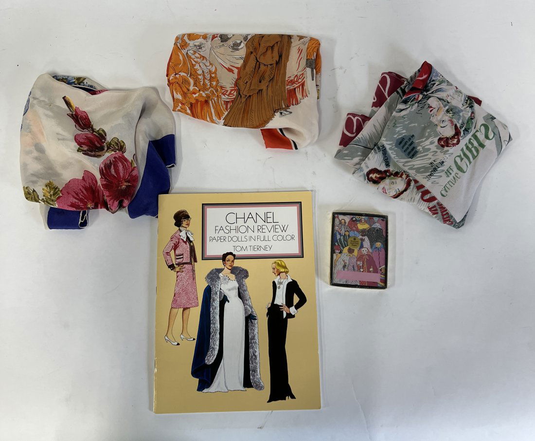 Silk Scarves; Chanel Paper Dolls & Bookplates (5) (1 of 1)