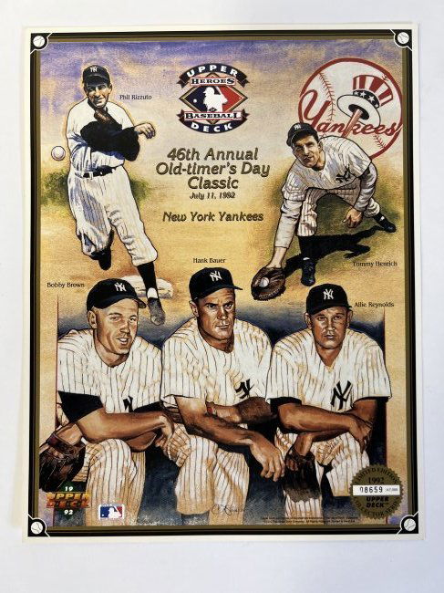 1992 Upper Deck Heroes Yankees Poster (1 of 1)