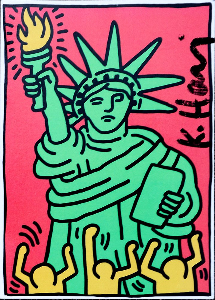 Keith Haring Signed Postcard (1 of 2)