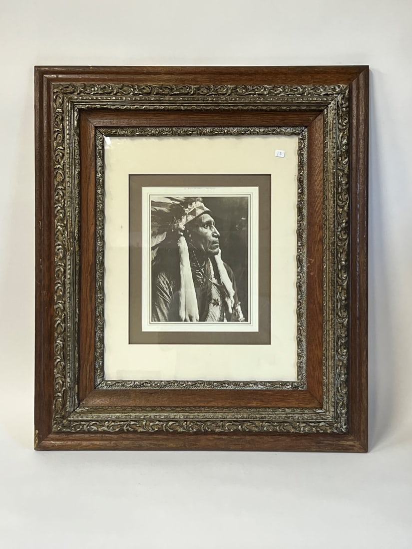 Stanley Curtis Indian Photo. Raven Blanket -Nez Perce (1 of 4)