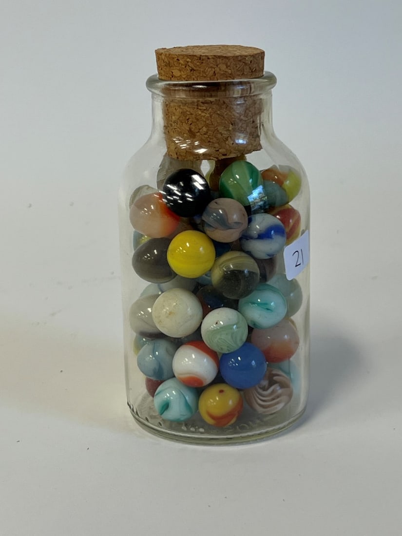 Jar of Antique Marbles. (1 of 2)