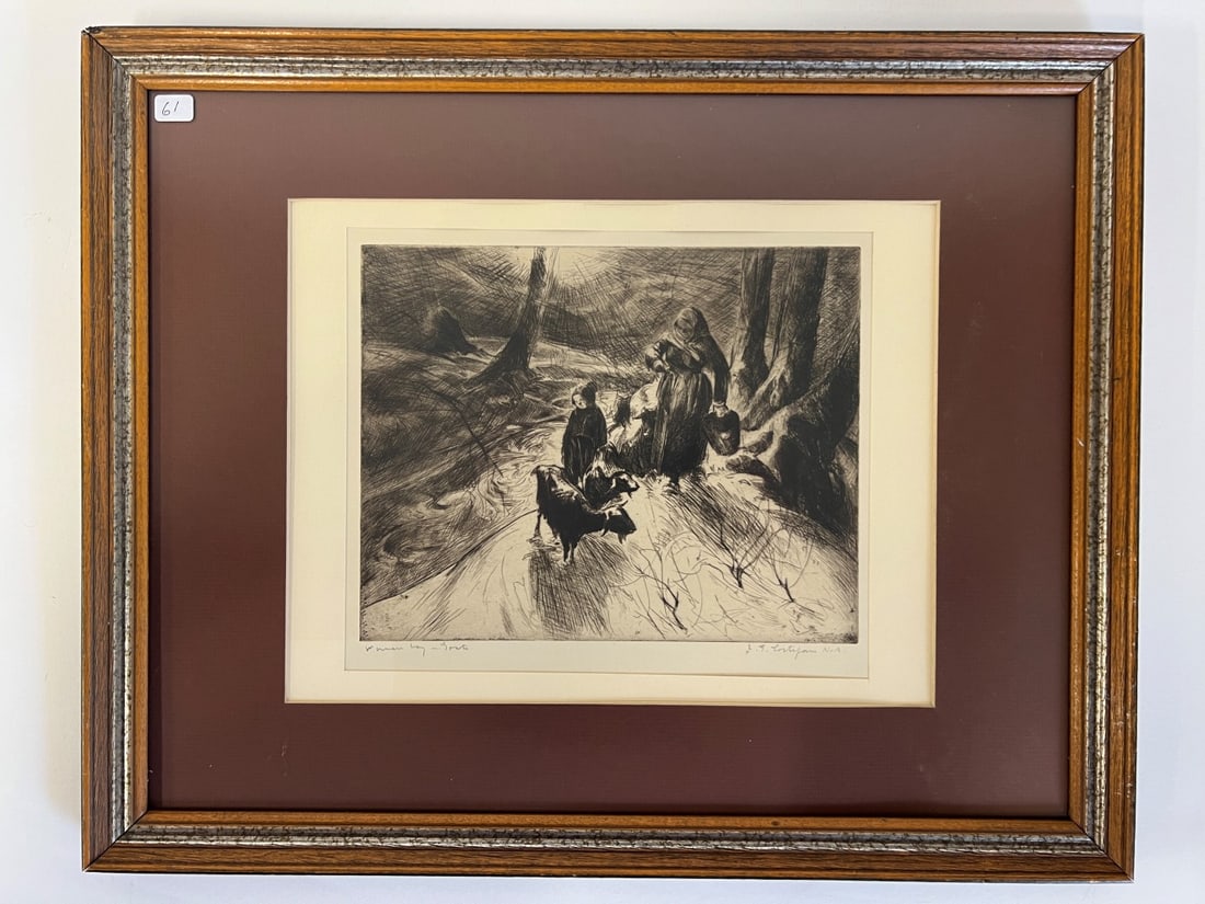 John Edward Costigan Etching Signed (1 of 6)