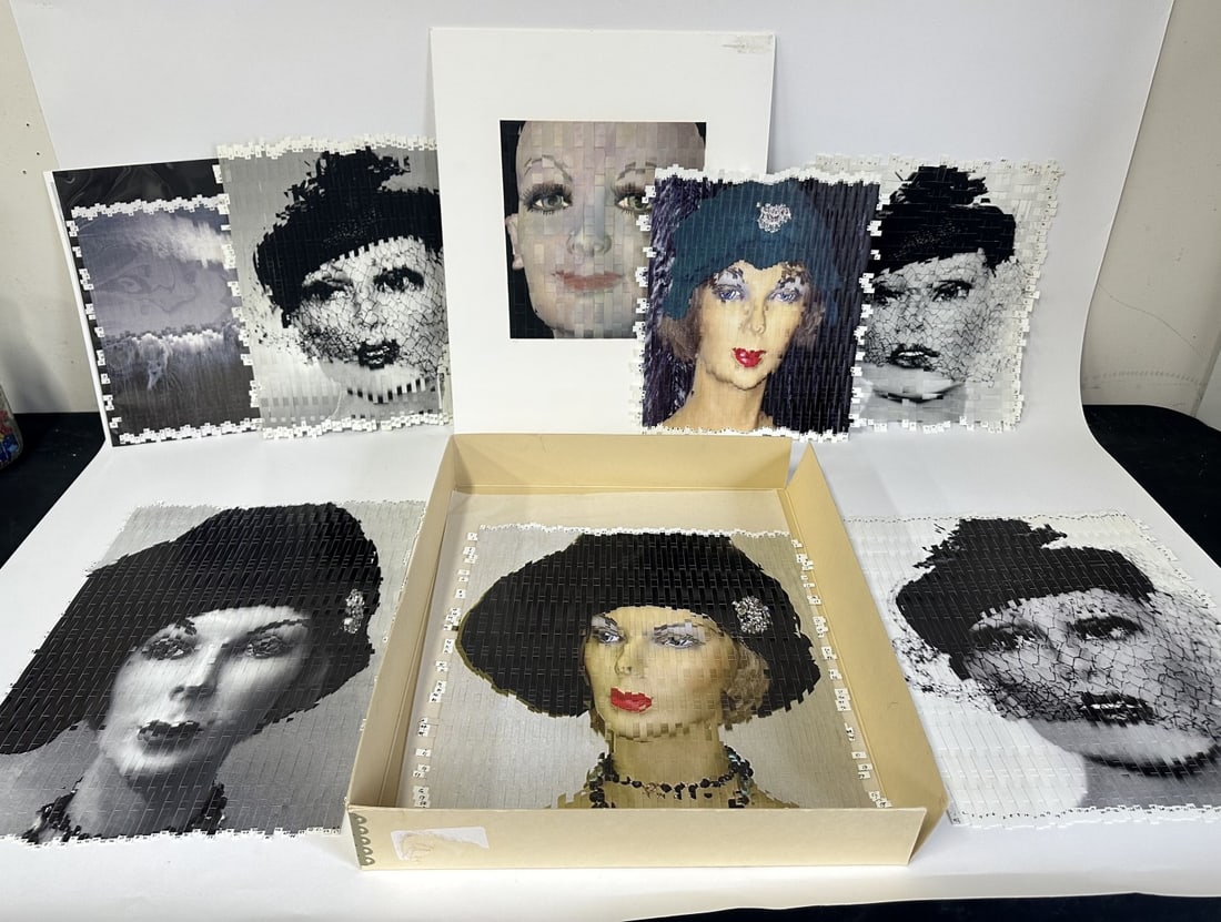 Harriet Tannin; Twelve(12) 20thC. Modernist Woven Photographs (1 of 6)