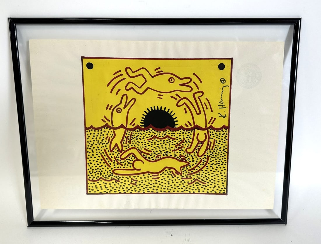 Keith Haring(after); 20thC. Felt -Tip Drawing (1 of 4)