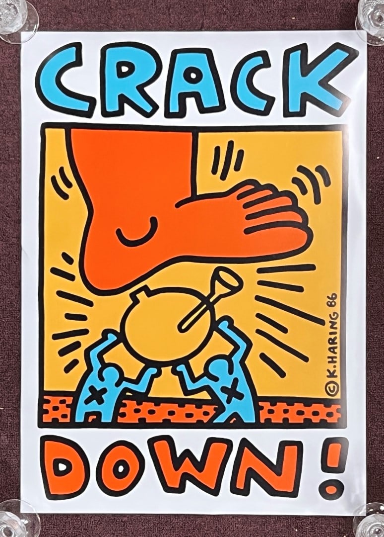 Keith Haring. Crack Down Lithograph Poster (1 of 2)