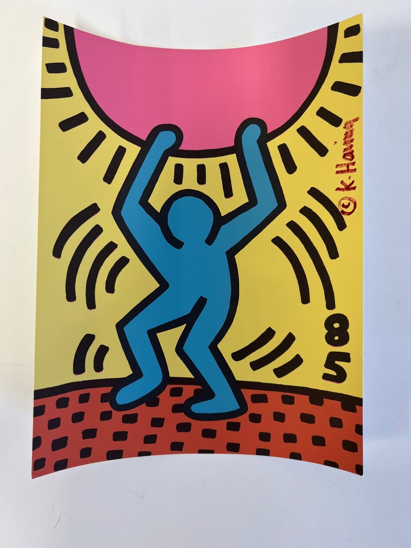Keith Haring Drawing Signed (1 of 3)