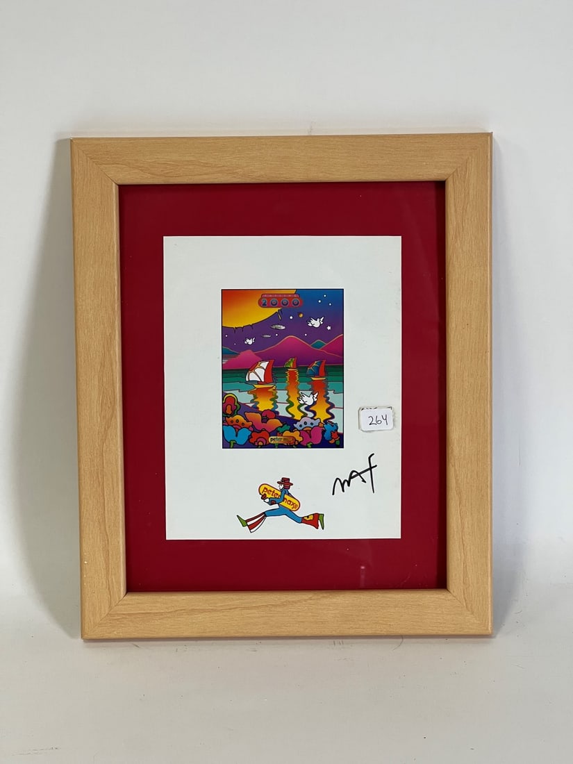 Hand Signed Peter Max Lithograph (1 of 2)