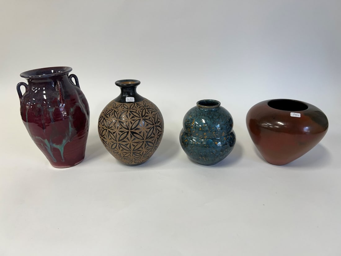 Collector's Lot of Art Pottery (4) (1 of 9)