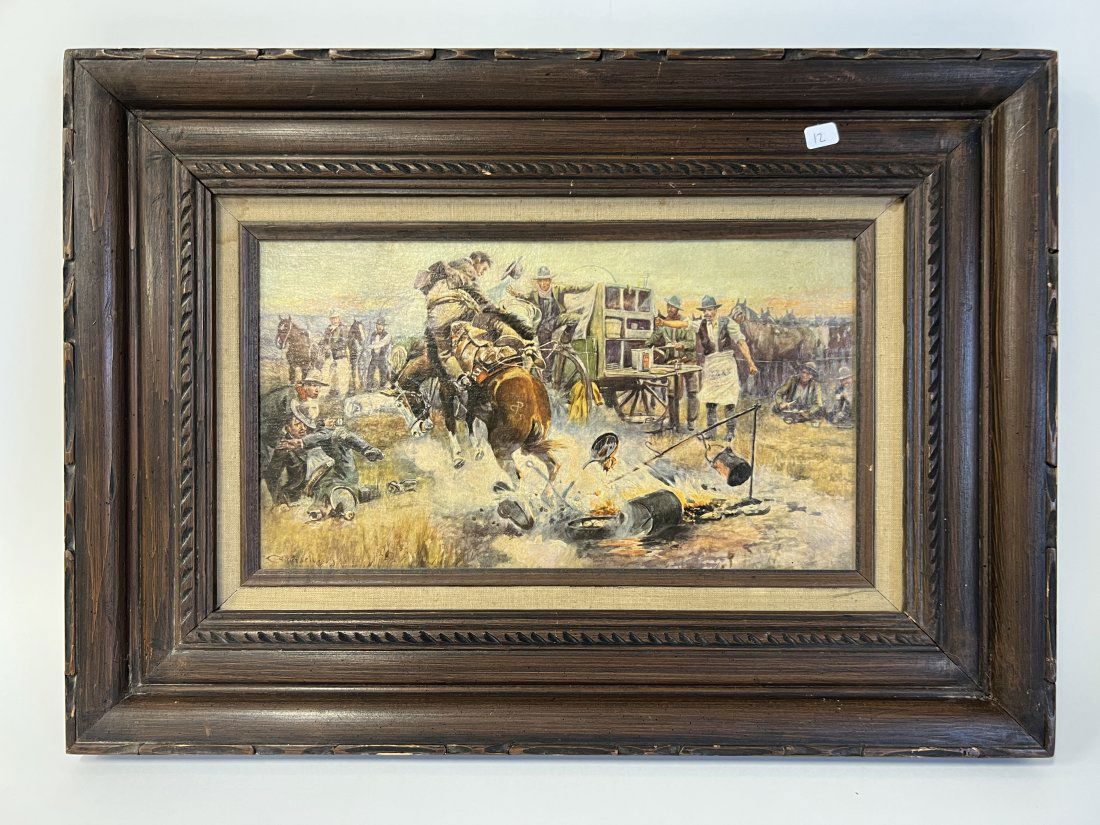 C. M. Russell Reproduction Oil Bronco to Breakfast (1 of 4)