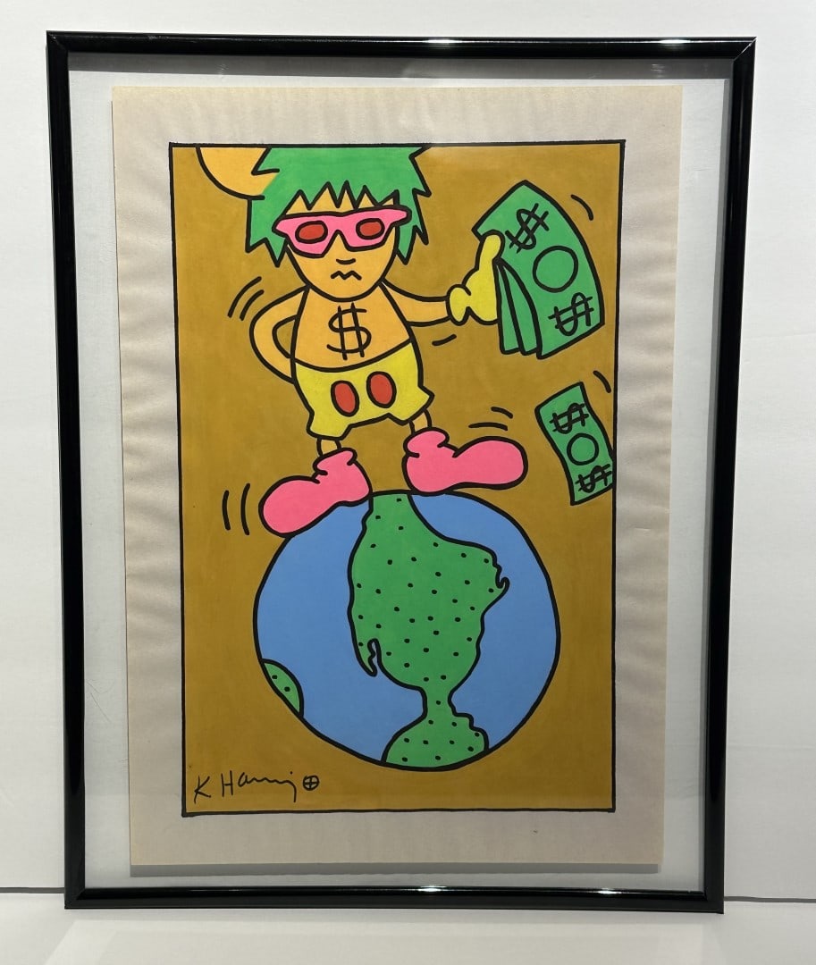 Keith Haring(after); 20thC. Felt -Tip Drawing (1 of 4)