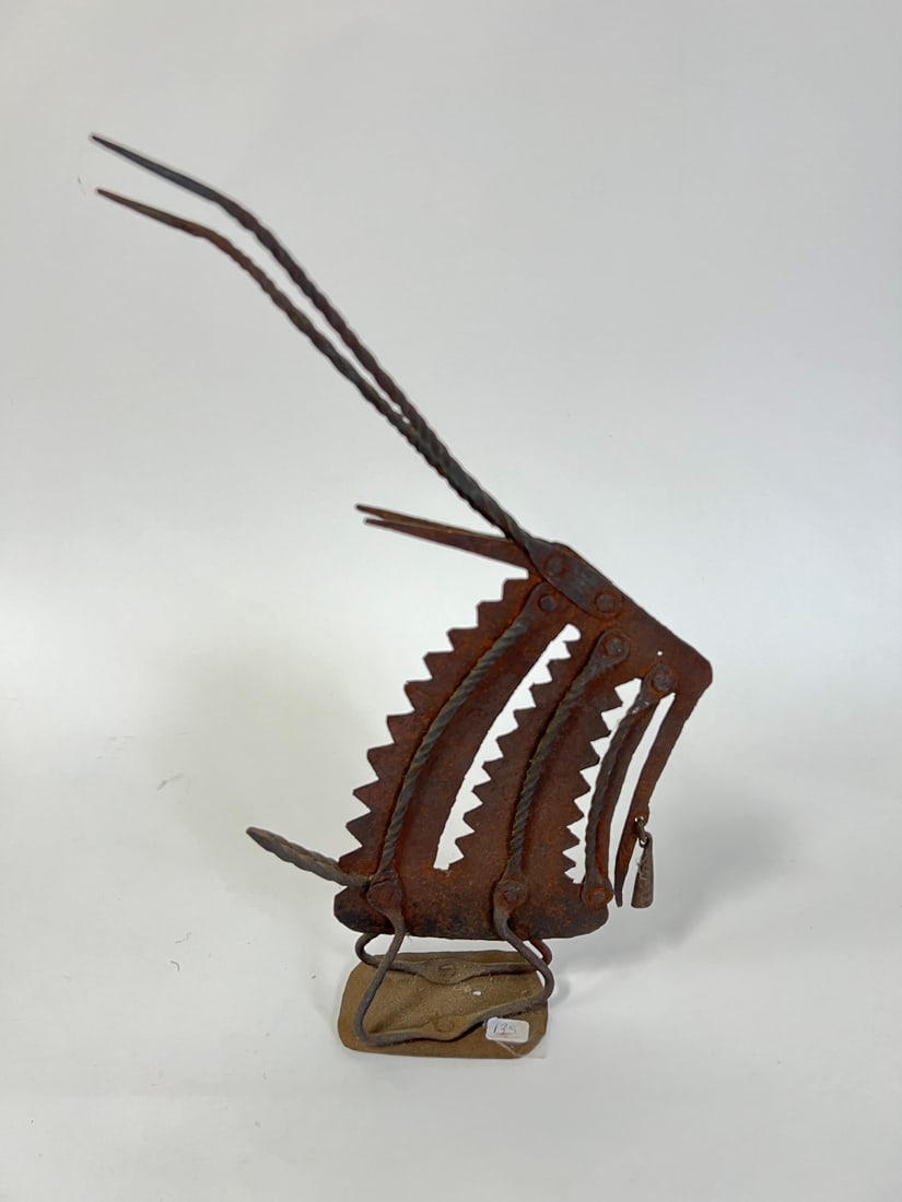 Yoruba African Animal Figure. On Stand.: 15"H x 7 1/2"W