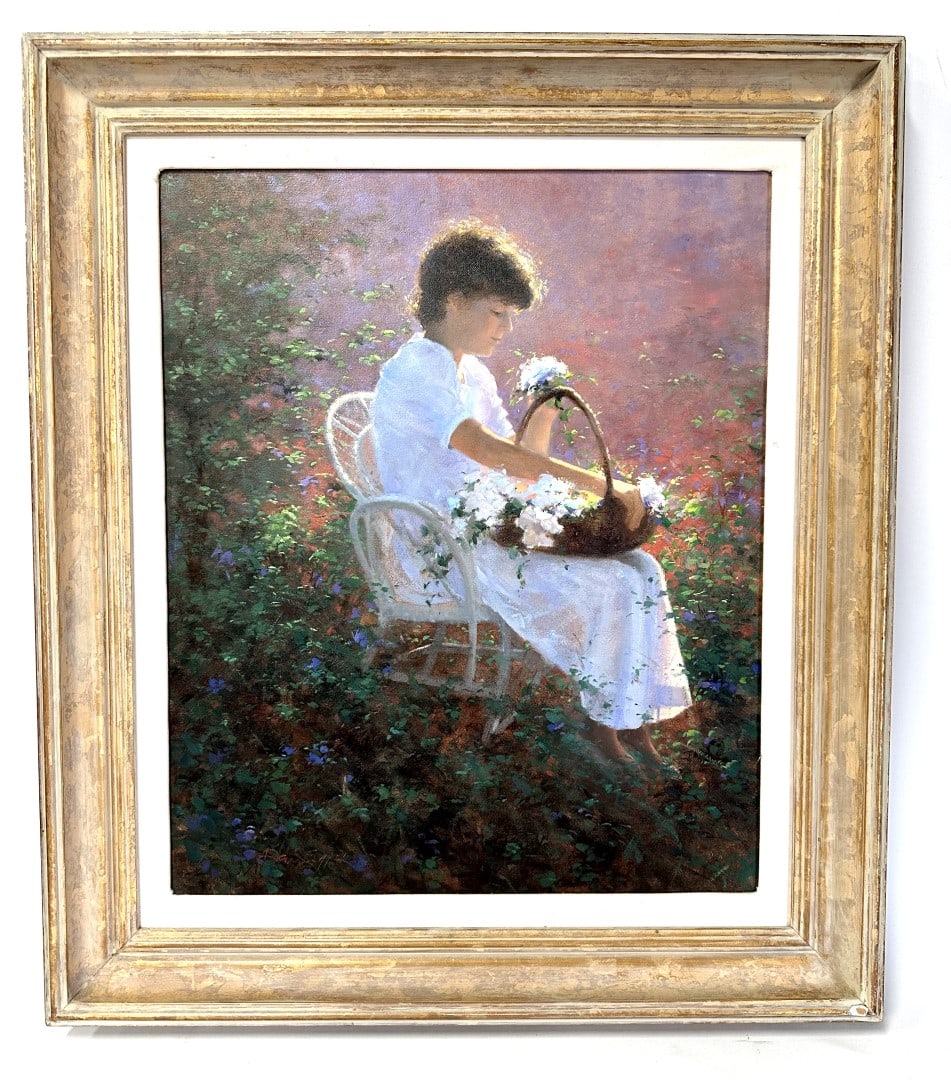 David R. Griffin; 20thC. American Oil Morning Gift Signed (1 of 9)