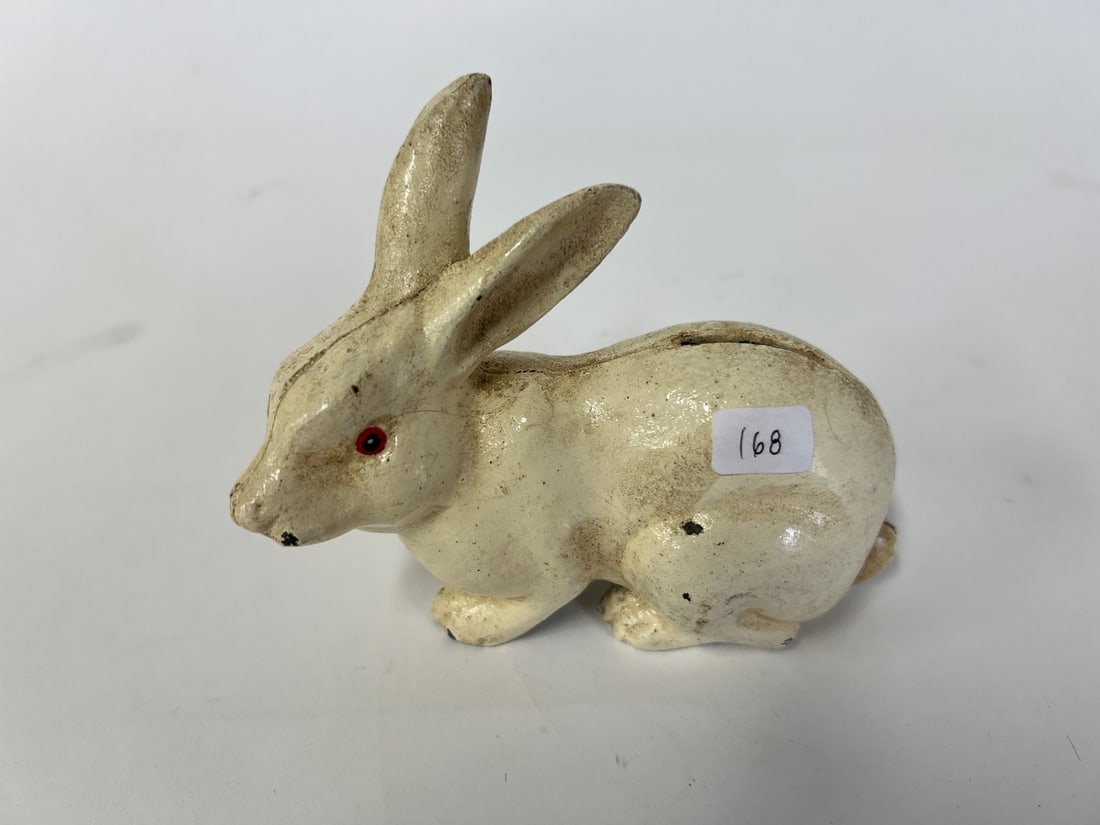 Cast Iron Rabbit Bank (1 of 3)