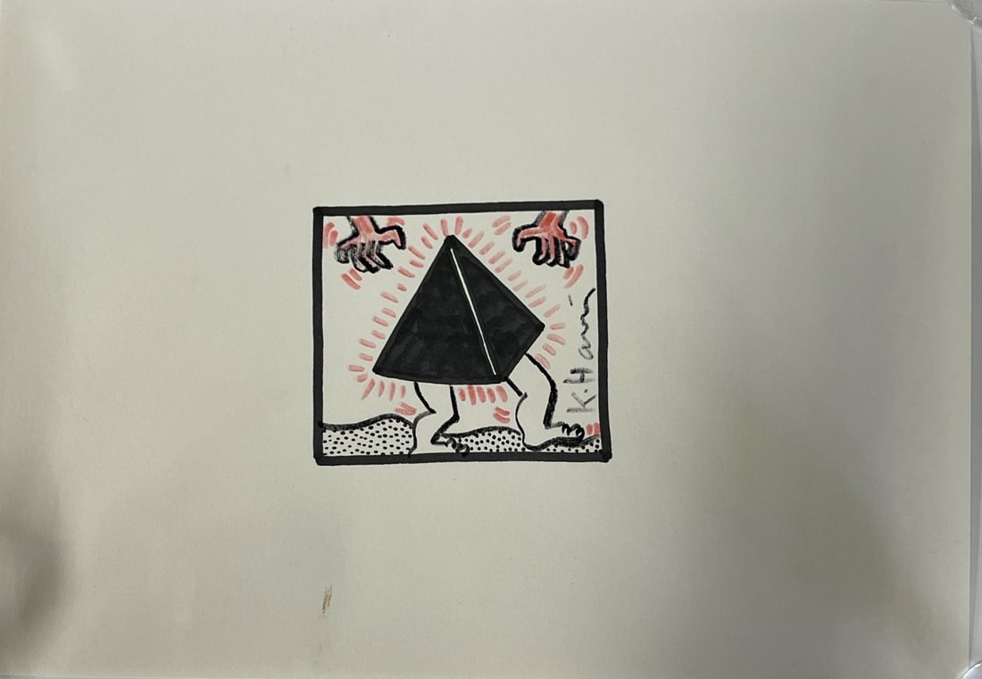 Keith Haring Drawing Signed (1 of 3)