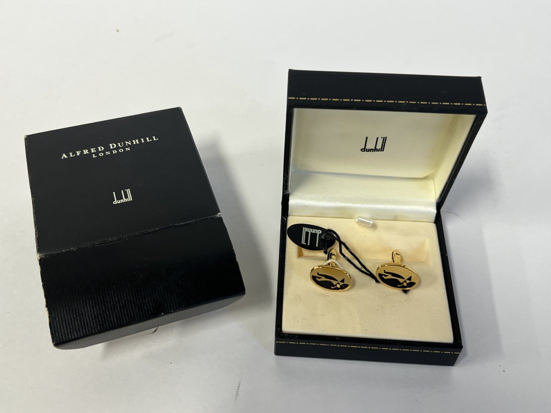 Dunhill Sterling Silver Golfing Cuff Linkgs (1 of 2)