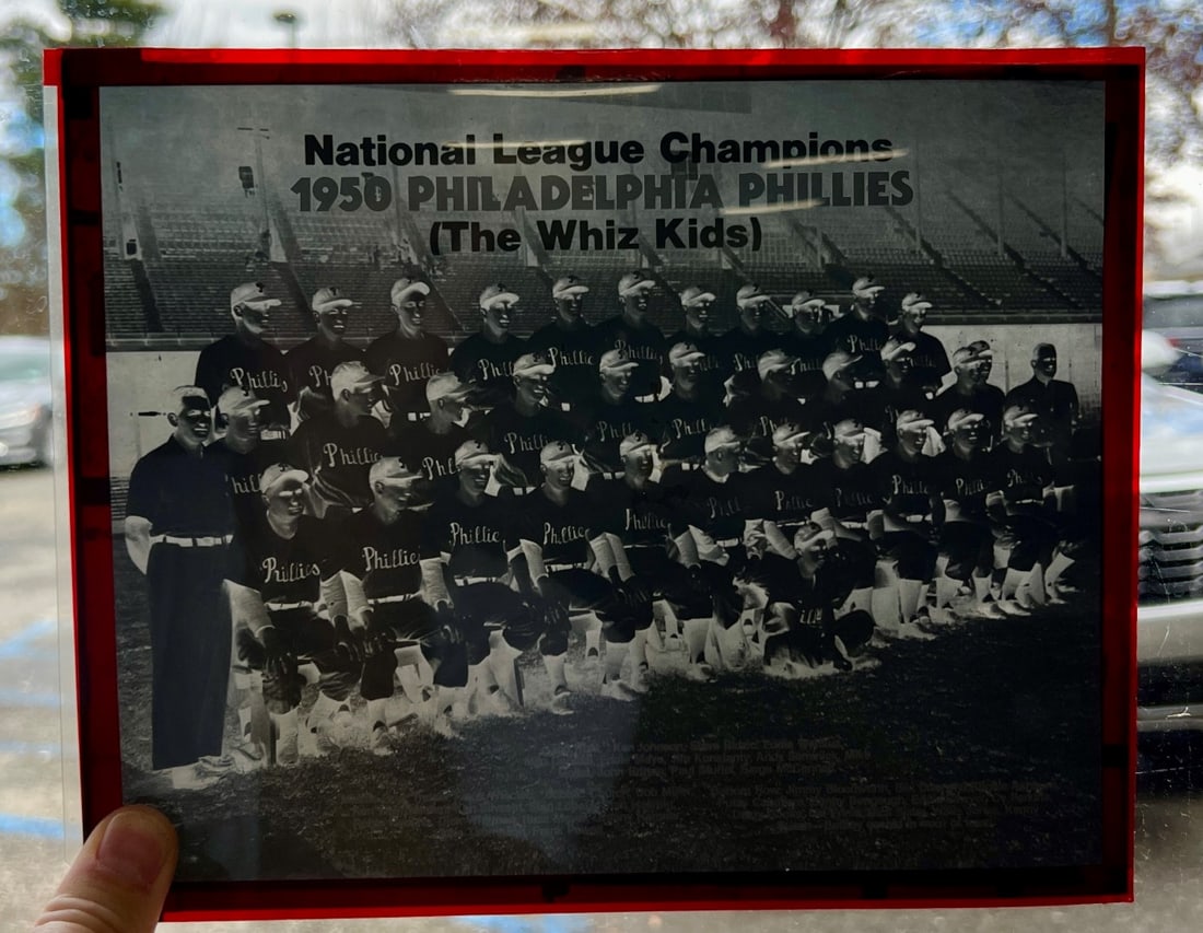 Original Negative. 1950 Philadelphia Phillies: World Champions. The Wiz Kids 8 x 10