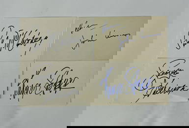 Beatles Autographs All four. Individual Cards