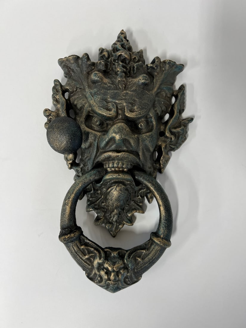 Extra Large Cast Iron Gargoyle Door Knocker (1 of 3)
