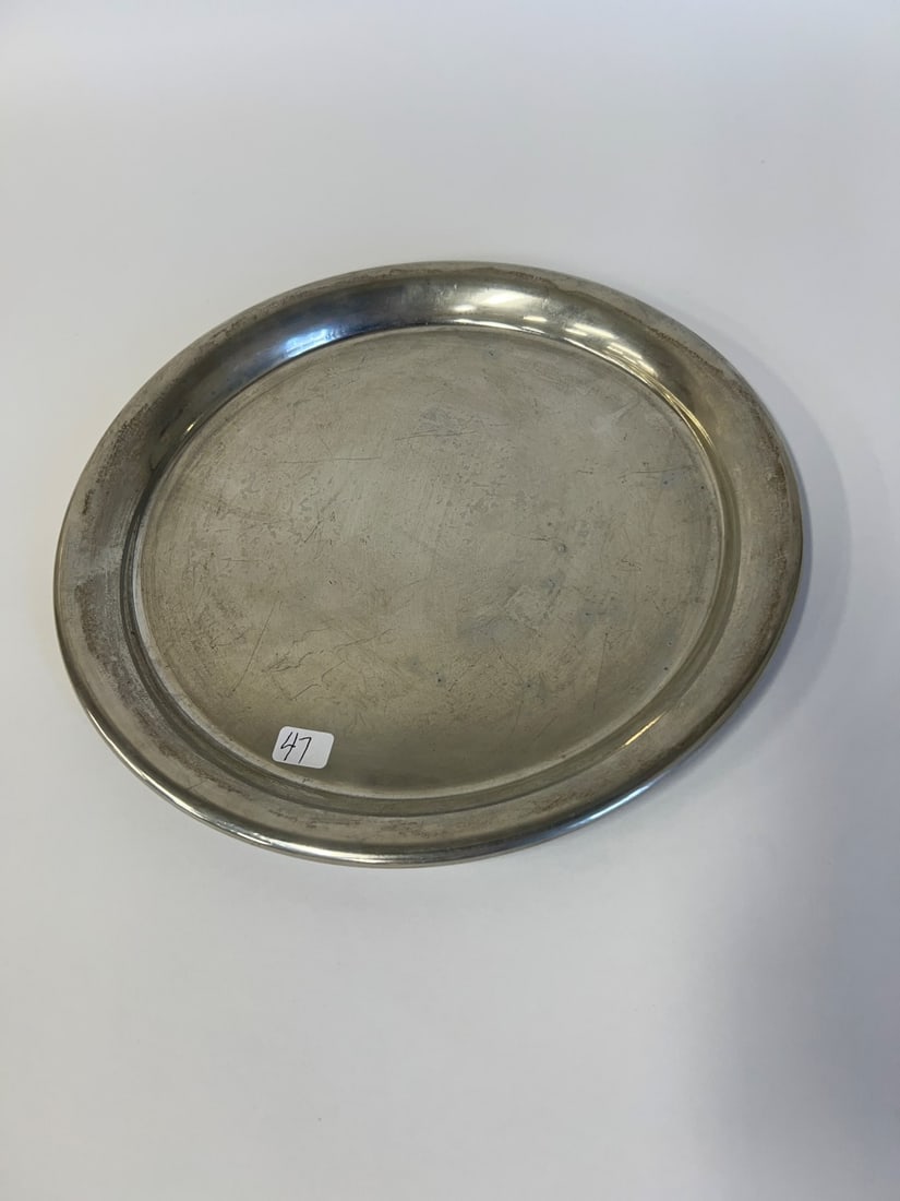 Cartier Heavy Weight Platter: Marked Cartier at the underside. 10 3/4" Circular