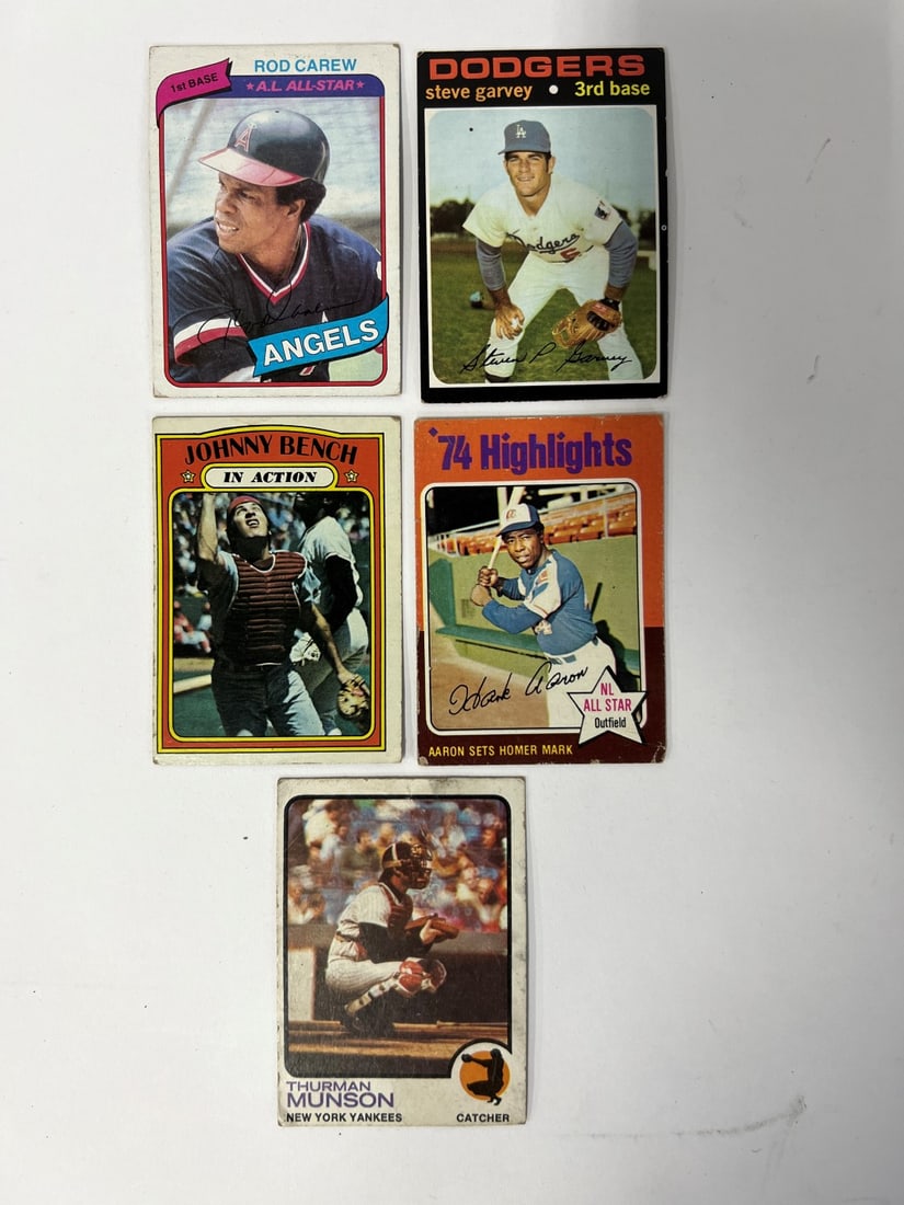 Baseball Collector;s Card Lot 1970's (5) (1 of 1)