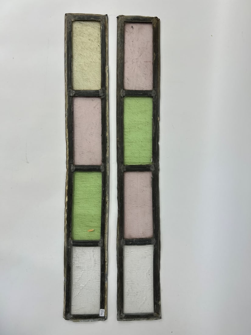 Pr. Leaded Window "Frames": 27"H x 4" wide