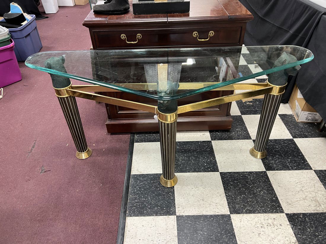 MCM Glass Topped Table (1 of 4)