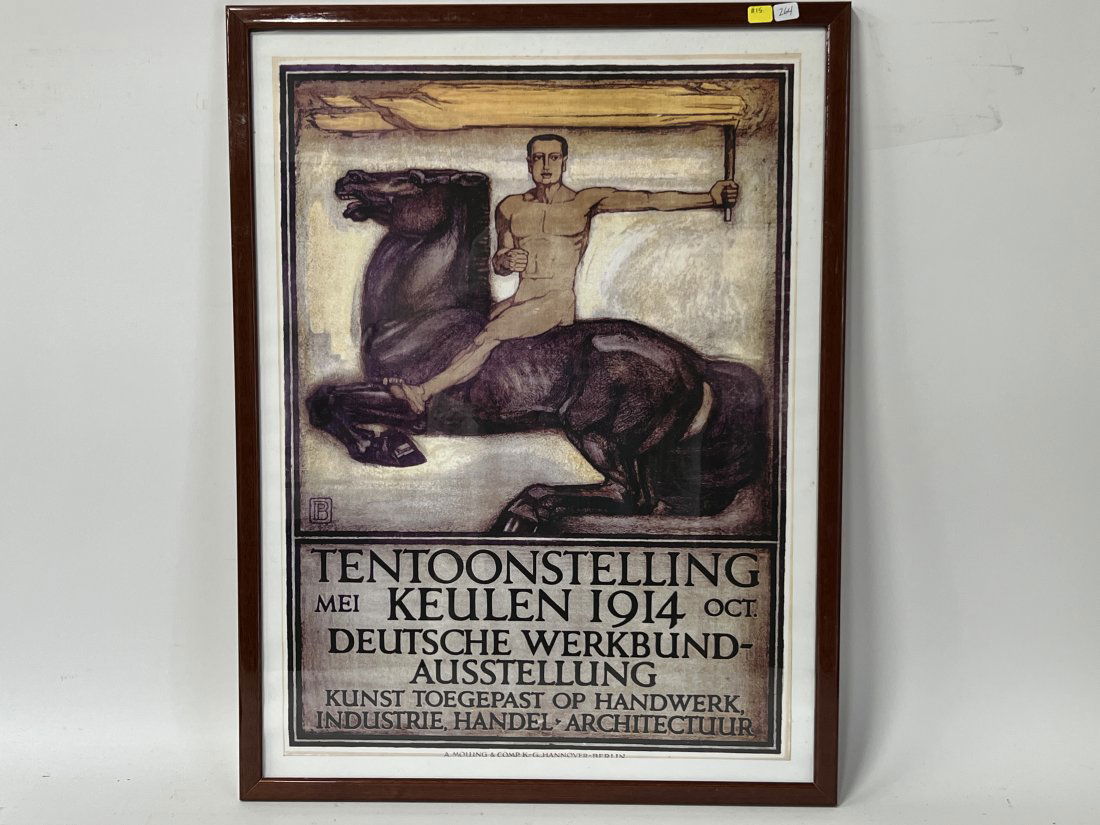 German 1914 Poster Framed (1 of 2)