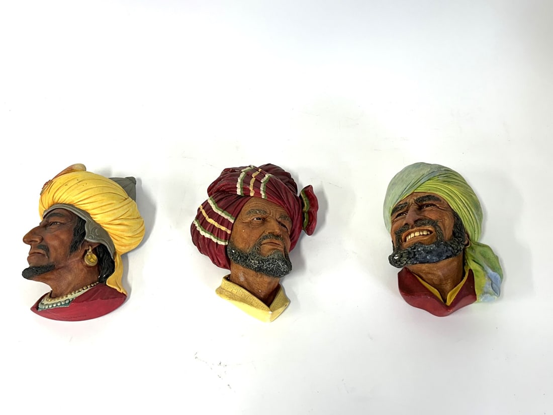 Three(3) Bosson's England Chalkware Character Plaques (1 of 5)