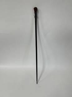 Antique Walking Stick Original Ferrule: 31"H