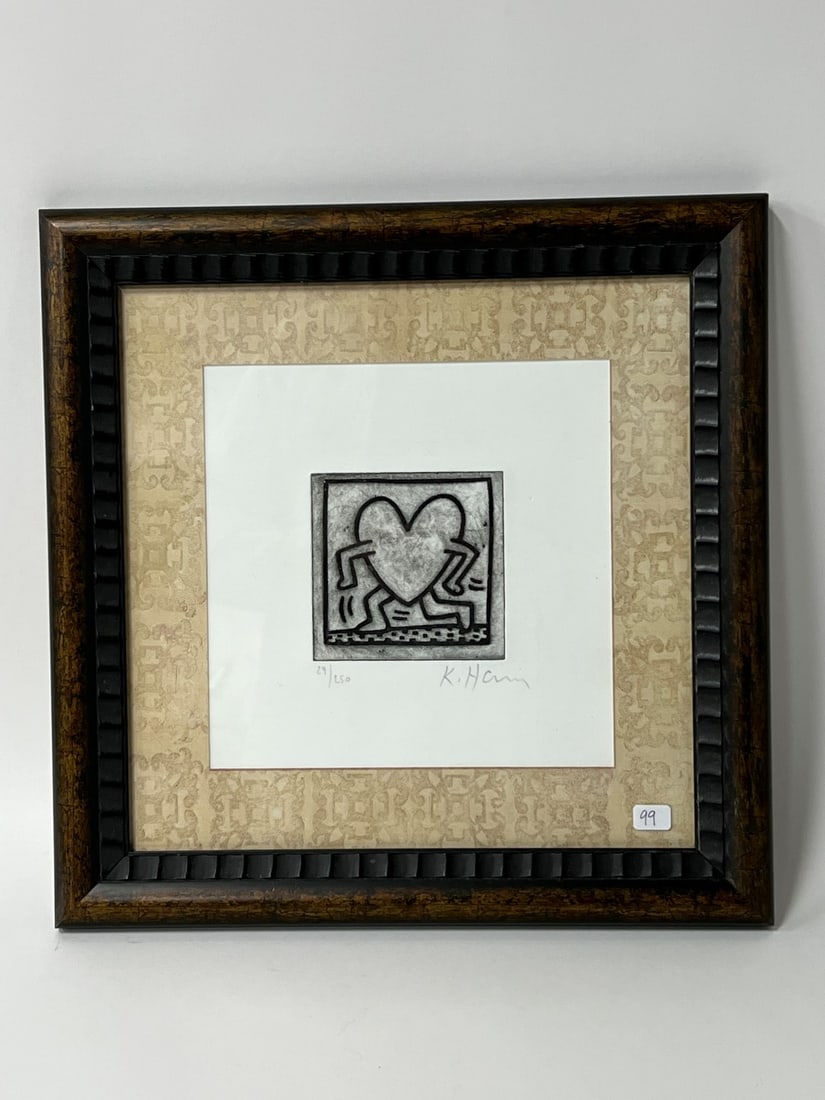 Haring, Keith. Lithograph. Signed (1 of 3)