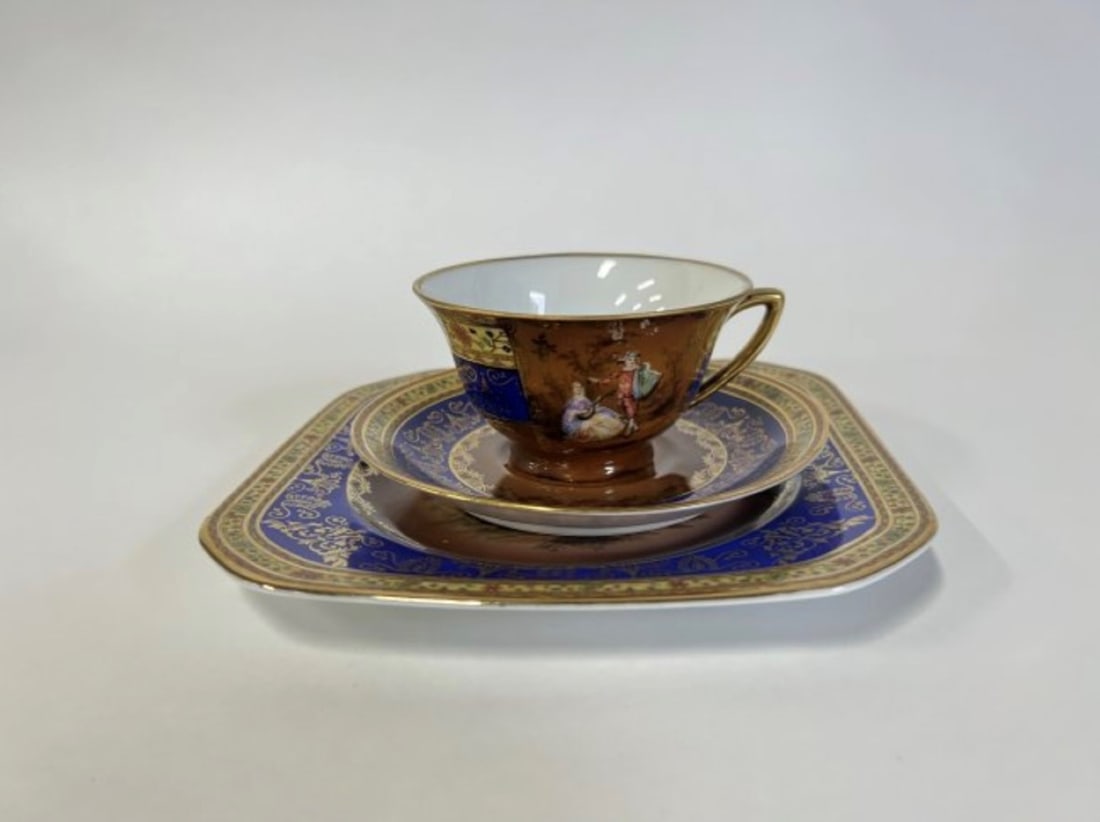 Czechoslavakian Dessert Plates, Cups and Saucers (35) (1 of 5)