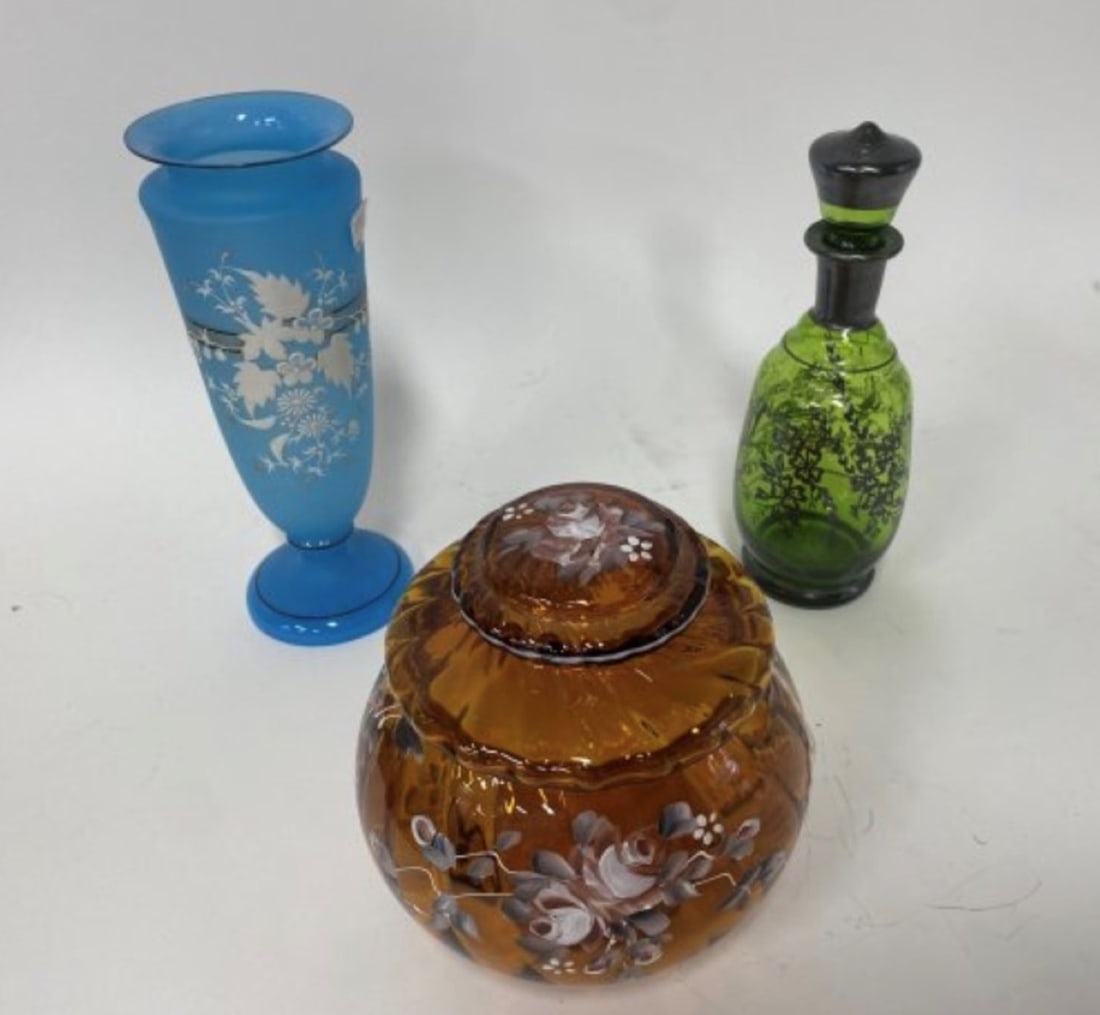Collector- Dealer'ls Lot Antique Art Glass (3) (1 of 1)