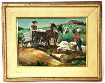 Thomas Hart Benton; 20thC. American Regionalist Oil Signed (1 of 16)