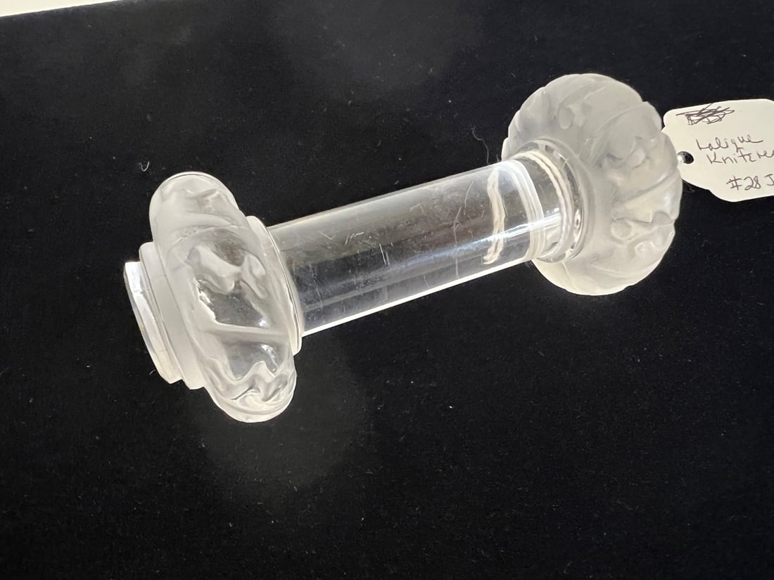 Lalique Knife Rest. Signed. (1 of 2)